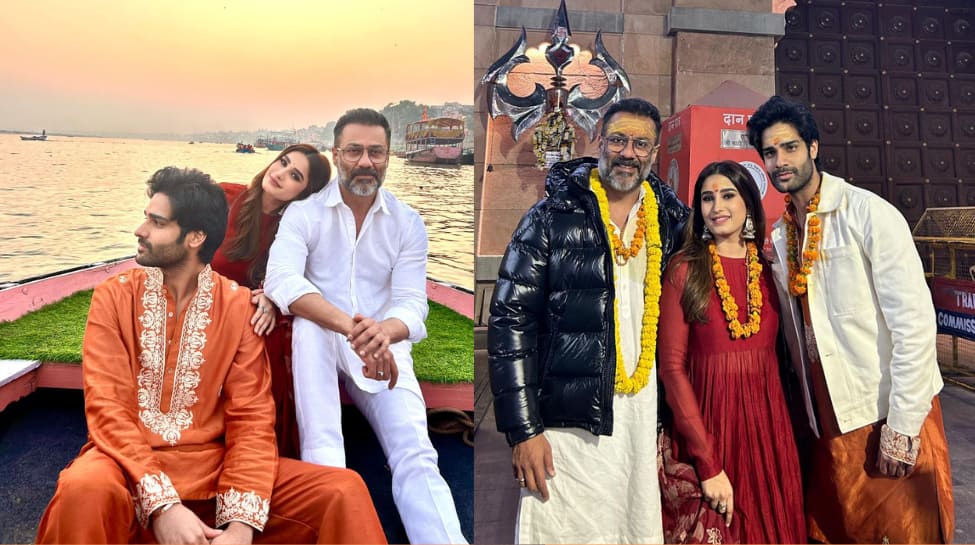 Azaad: Aaman Devgan, Rasha Thadani, And Abhishek Kapoor Witness The Mesmerizing Ganga Aarti In Varanasi, See Pics