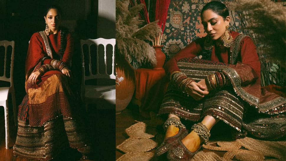 Sobhita Dhulipala Wears Custom Sabyasachi Outfit Celebrating Her Bohemian Side For A Friend's Pre-wedding Party - PICS