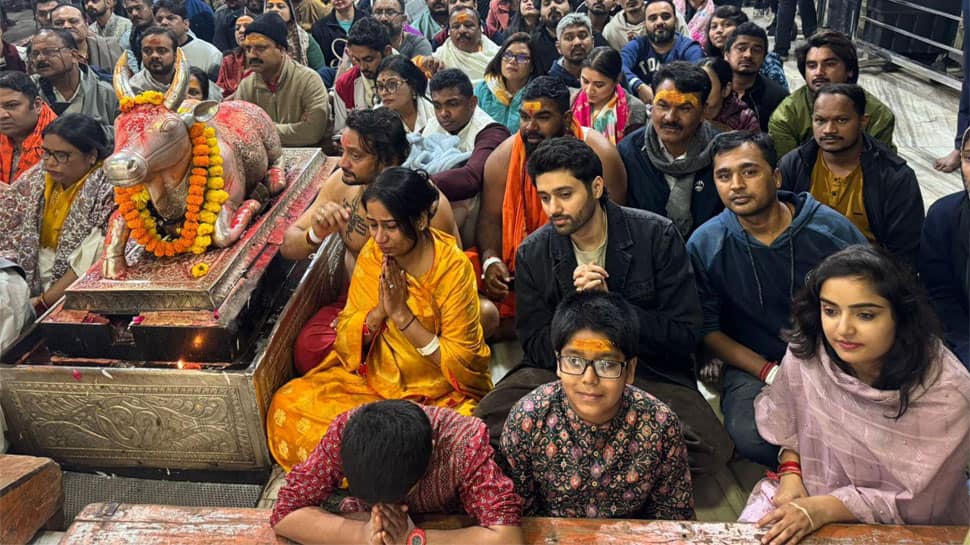 Vanvaas Actor Utkarsh Sharma Performs Bhasma Aarti At Mahakal Temple In Ujjain Ahead Of Film Release