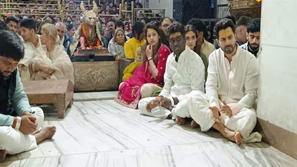 Varun Dhawan Visits Mahakaleshwar Temple In Ujjain Ahead of 'Baby John' Release