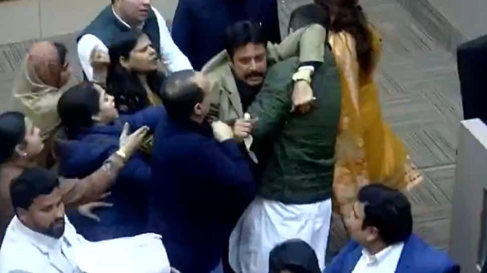 Watch: Scuffle Breaks Out Between Cong, BJP Councillors At Chandigarh Physique Meet Over Ambedkar Row