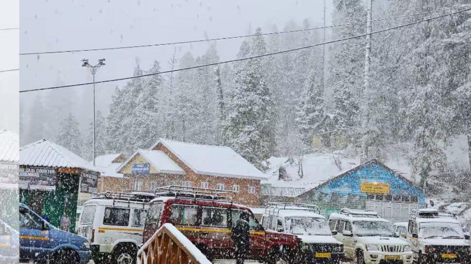 Jammu-Srinagar Freeway Closed Due To Heavy Snowfall, A whole bunch Of Autos Stranded