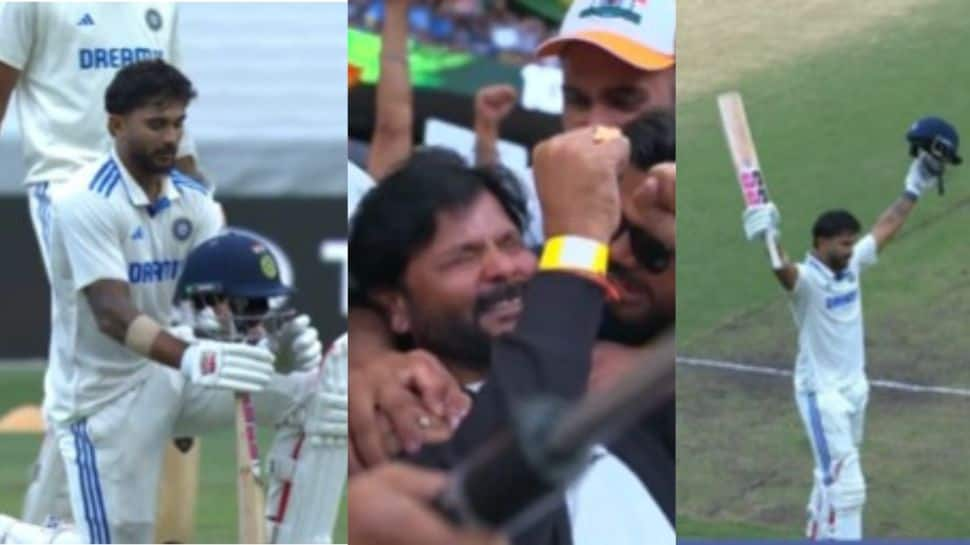 IND vs AUS 4th Test: Nitish Kumar Reddy’s Maiden Century Leaves Father In Tears - Watch Emotional Video