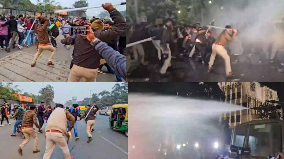 Water Cannons, Lathicharge On College students As BPSC Re-Examination Protests Intensify In Patna