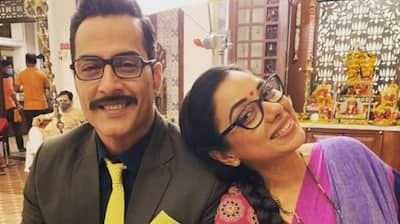 Rupali Ganguly and Sudhanshu Pandey