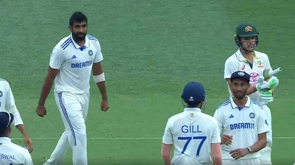 Jasprit Bumrah Gives Death Stare To Sam Konstas During Day 1 Of Sydney Test - Watch