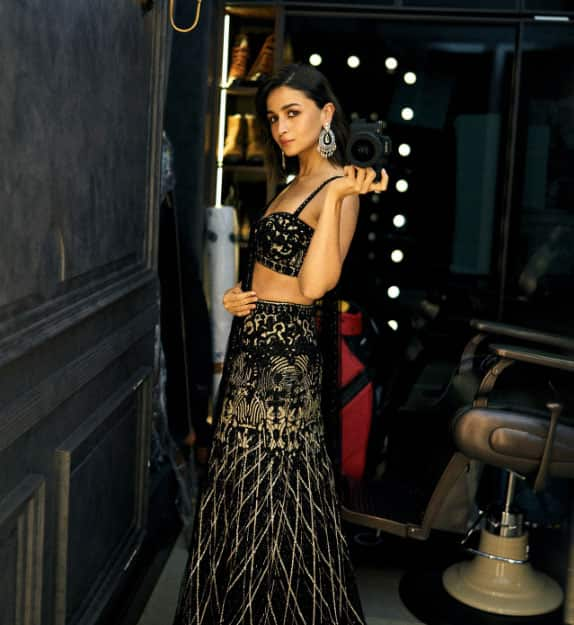 Alia Bhatt’s Enchanting Black Lehenga