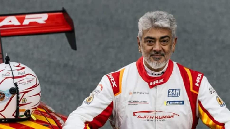 Ajith Kumar's Car Crashes During Formula One Racing Practice