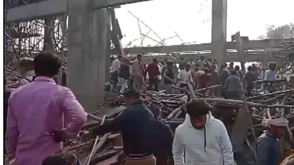 Below Development Constructing Of Kannauj Railway Station Collapsed, Dozens Feared Trapped