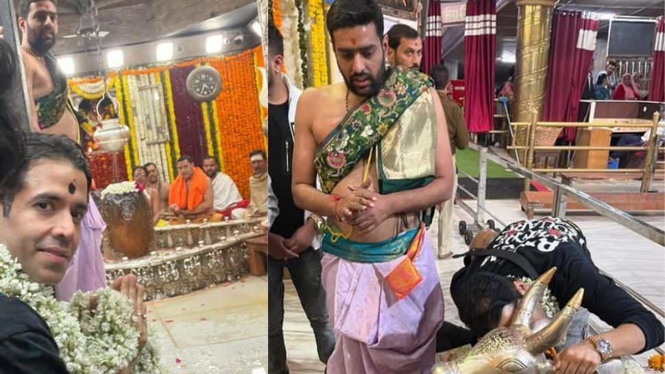 Tusshar Kapoor Offers Prayers At Mahakaleshwar Temple, See Pics