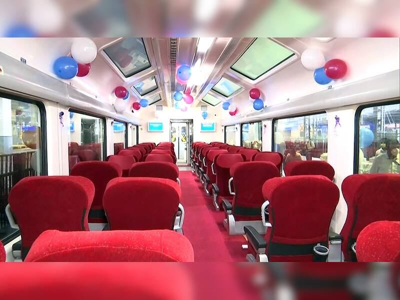 Kalka-Shimla Route Gets Scenic Makeover With New Red Vistadome Train ...