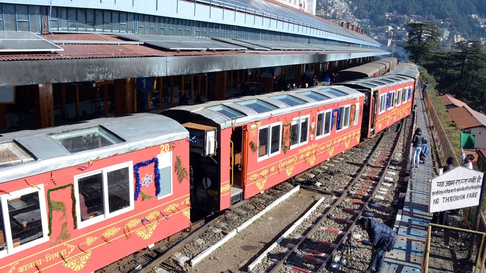 Kalka-Shimla Route Gets Scenic Makeover With New Red Vistadome Train ...