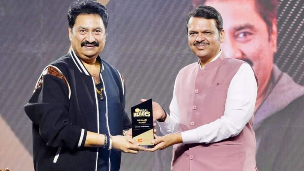 Kumar Sanu Conferred ‘Lifetime Achievement’ By CM Devendra Fadnavis At Zee Real Heroes Awards 2024