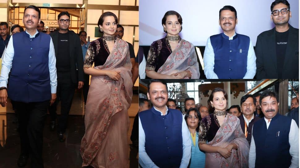 Emergency: CM Devendra Fadnavis Attends Special Screening Of Kangana Ranaut's Film