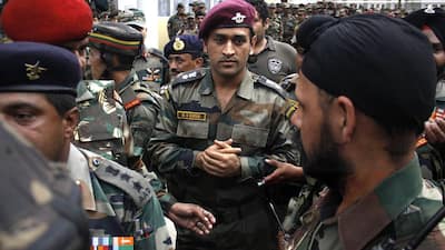 1. MS Dhoni - Lieutenant Colonel, Indian Army