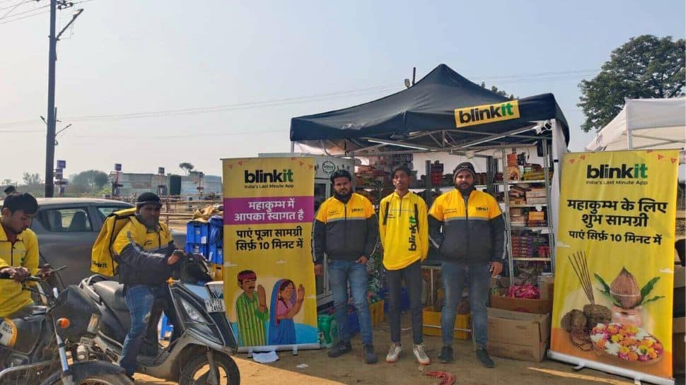 Blinkit Launches Temporary Store At Maha Kumbh Mela To Support Pilgrims