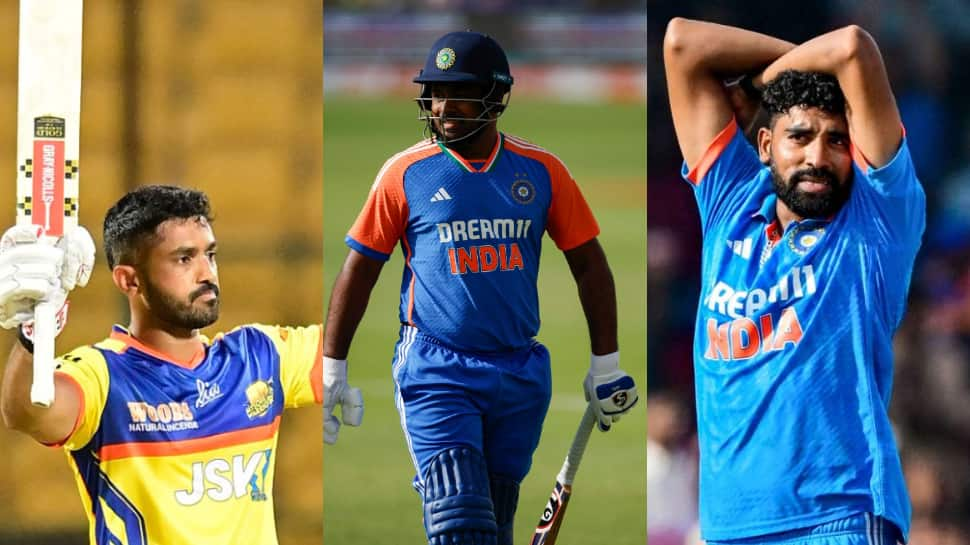 EXPLAINED: Why Karun Nair, Mohammed Siraj, Sanju Samson Were Not Picked In India Squad For Champions Trophy 2025