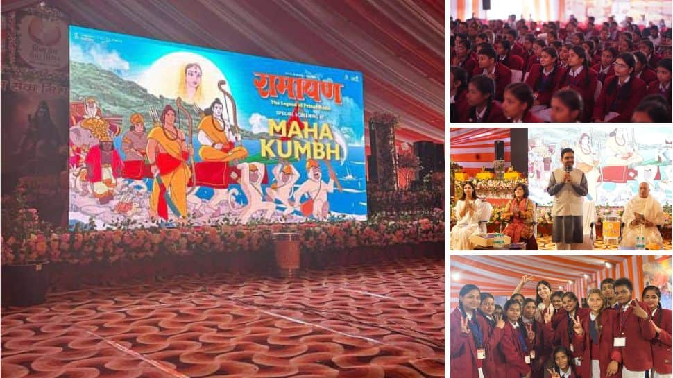 Ramayana: The Legend Of Prince Rama Debuts At Maha Kumbh Mela With Special Screening For 200 School Kids, See Viral Pics