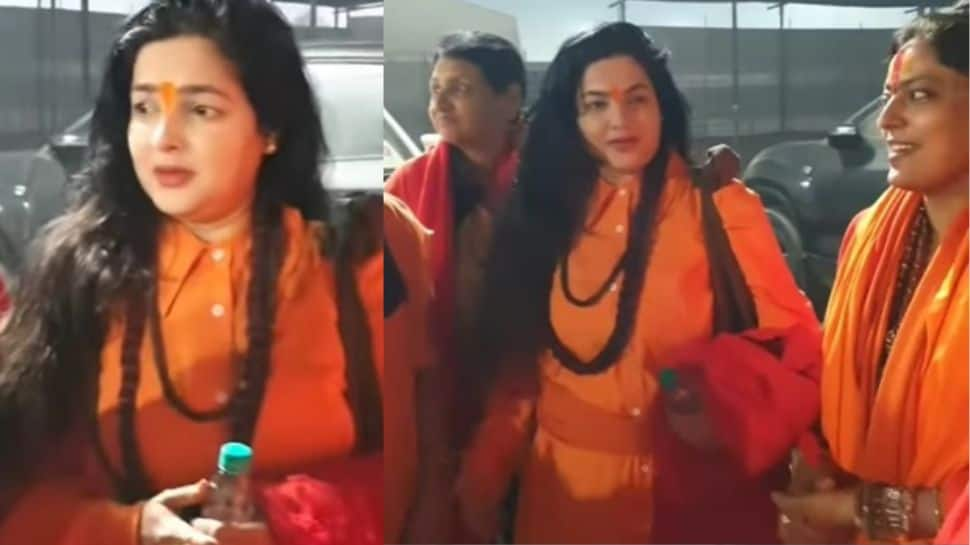 Mamta Kulkarni Becomes 'Sadhvi' At Maha Kumbh Mela 2025 Gets Spiritual Name, Poses With Sanyasi Friends