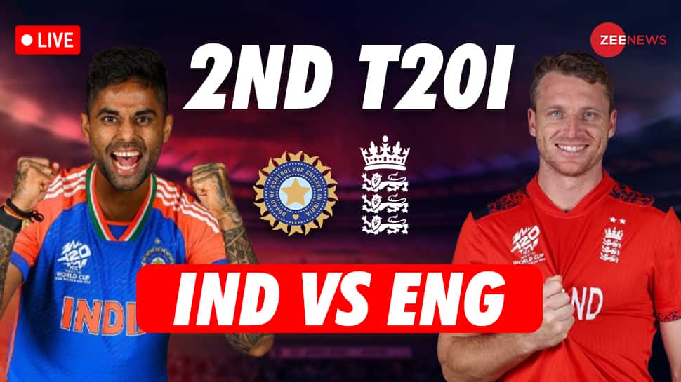 ENG 58-2 (6 Ov) | IND Vs ENG, 2nd T20I Live Cricket Score and Updates: Arshdeep Removes Salt, Sundar Picks Duckett