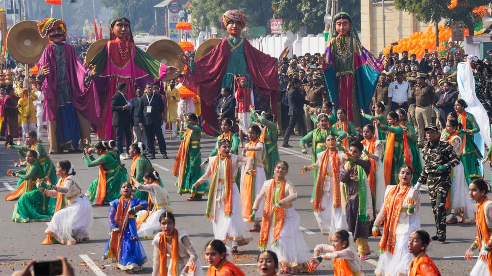 Republic Day Parade Highlights: 31 Tableaux, Elite Military Cavalries Shine On Kartvya Path In Delhi | WATCH