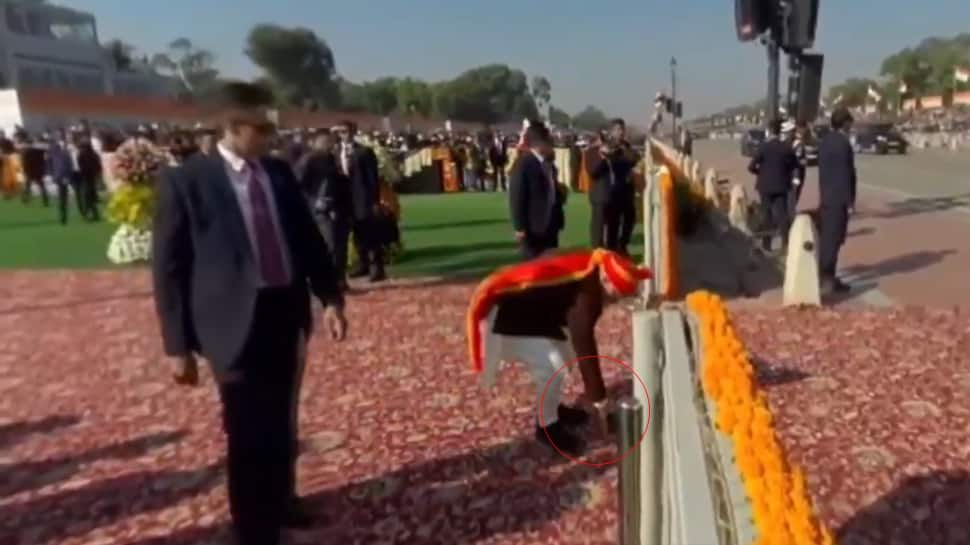 PM Modi Picks Up Litter At Kartavya Path During Republic Day Parade | Watch Video