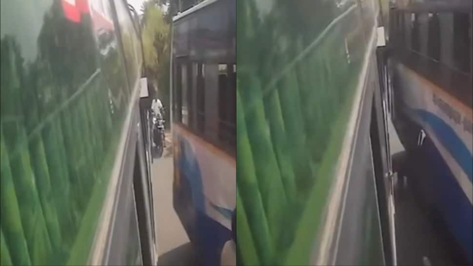 WATCH: Tamil Nadu Man Trapped Between 2 Buses Miraculously Escapes Death In Viral Video