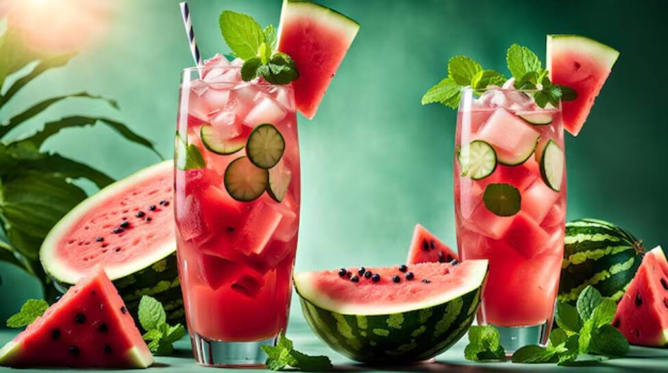 Watermelon Cooler with Mint Watermelon Cooler with Mint