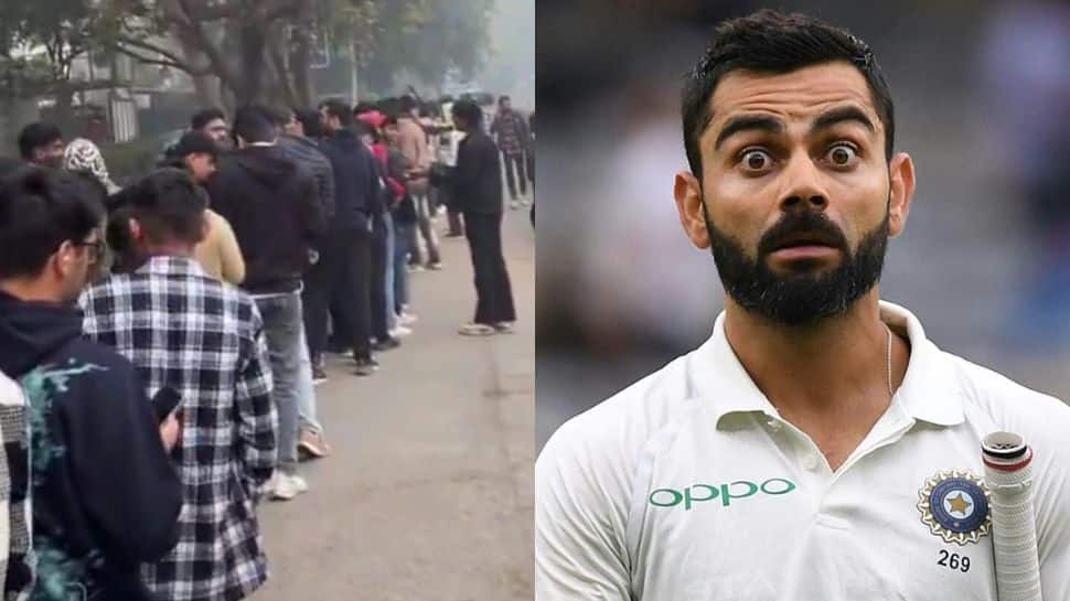 Virat Kohli Makes Ranji Return After 13 Years; Fans Can't Keep Calm, Video Of Long Queue Outside Arun Jaitley Stadium Goes Viral - Watch