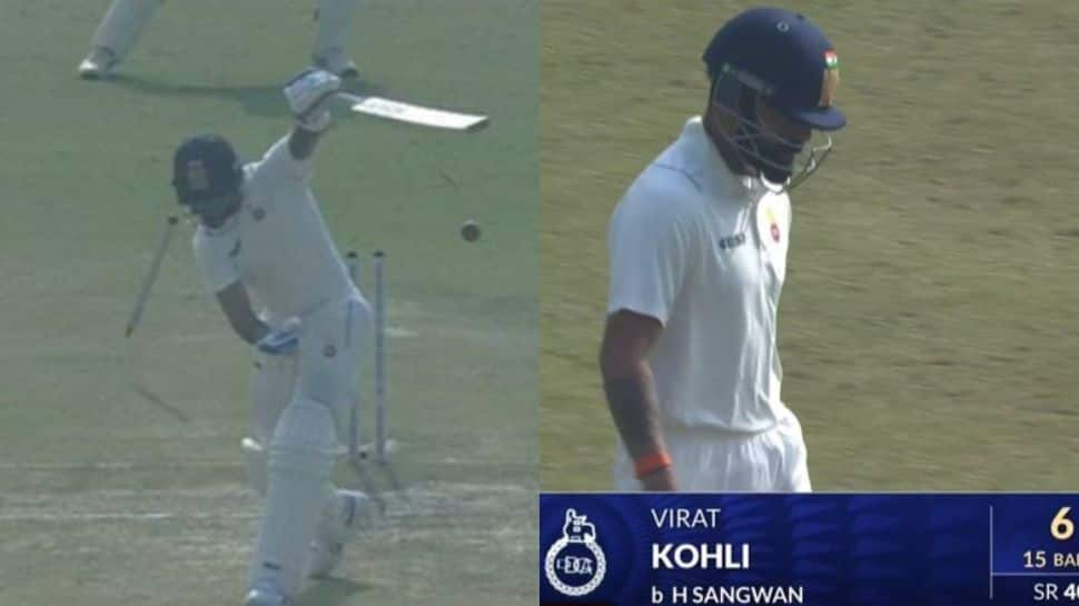 Virat Kohli Clean Bowled By Himanshu Sangwan In Shocking Ranji Trophy Return, Video Goes Viral - Watch