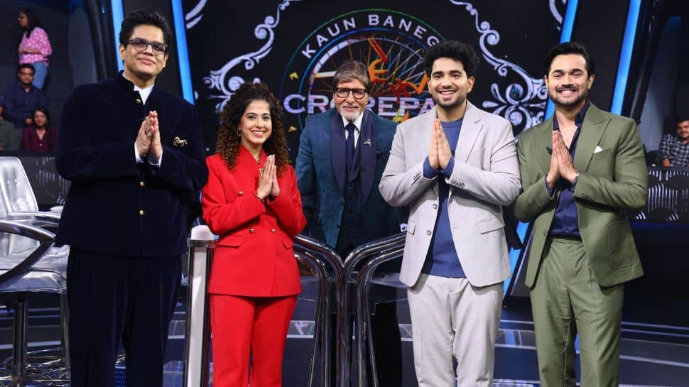 Amitabh Bachchan Meets Digital Dynamos Bhuvan Bam, Kamiya Jani, Tanmay Bhat And Samay Raina On KBC 16