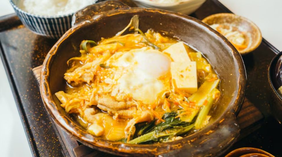 Eggs with Kimchi or Sauerkraut