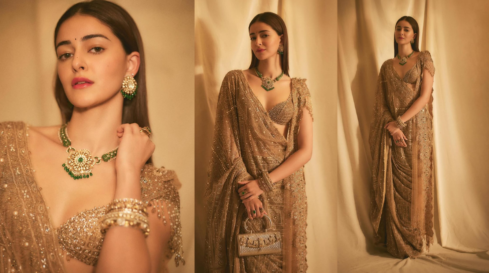 Ananya Panday’s Light and Stylish Saree Look