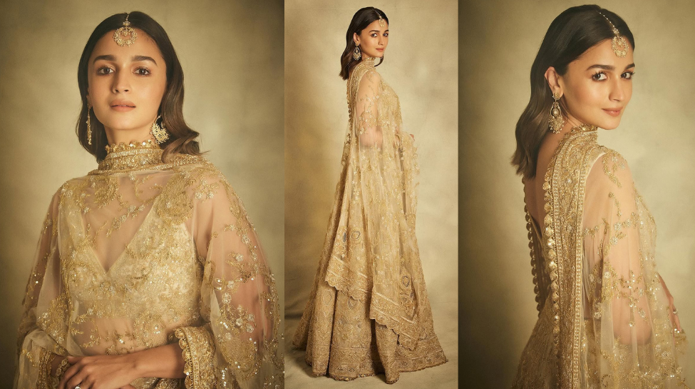 Alia Bhatt’s Showstopping Golden Ensemble