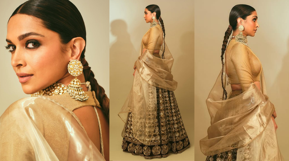 Deepika Padukone’s Royal Golden Lehenga