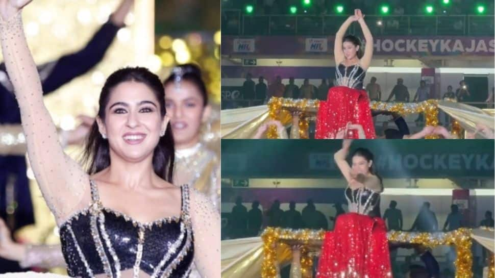 Sara Ali Khan Sets The Stage On Fire At Hockey India League Finale, Fans Call Her 'Forever Aankh Marey Girl'