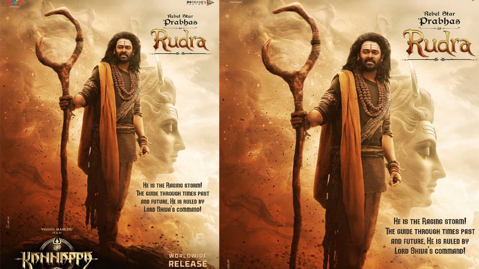 Kannappa New Poster: Prabhas Strikes A Pose In First Look Poster As Rudra