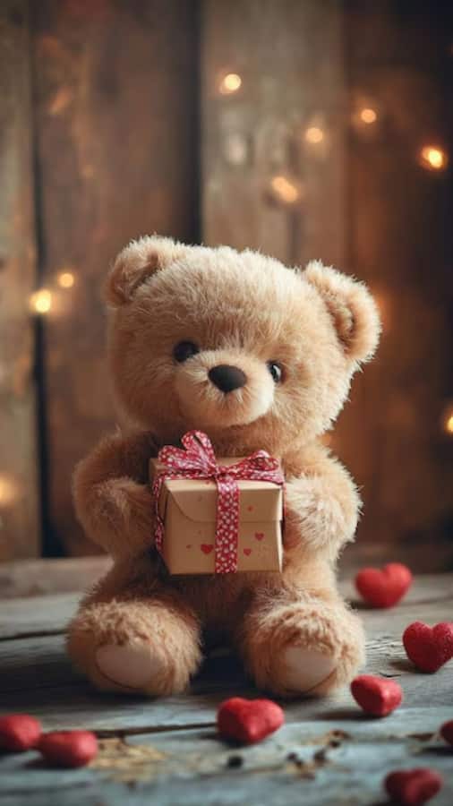 Wallpaper Happy Teddy Bears Love Teddy Bear Images Hd Two Love
