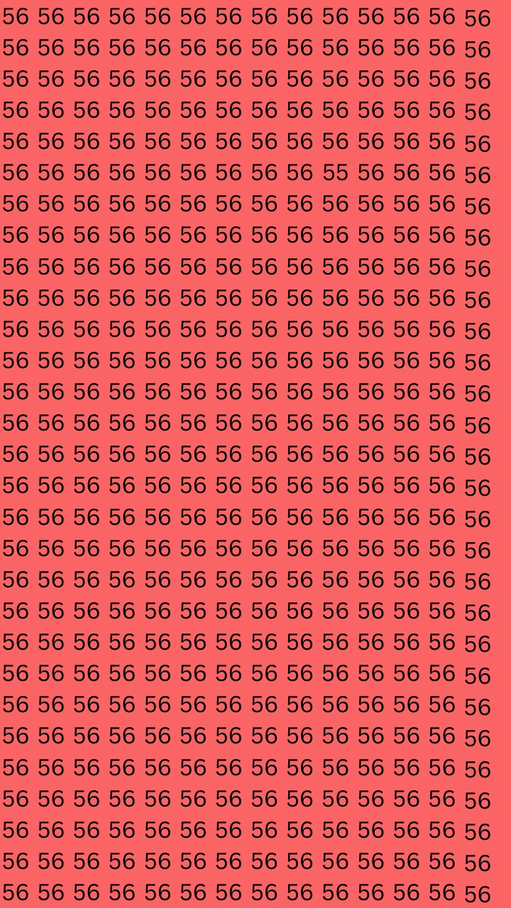 Optical Illusion: Within 4 Seconds Find The Number 55 | Lifestyle