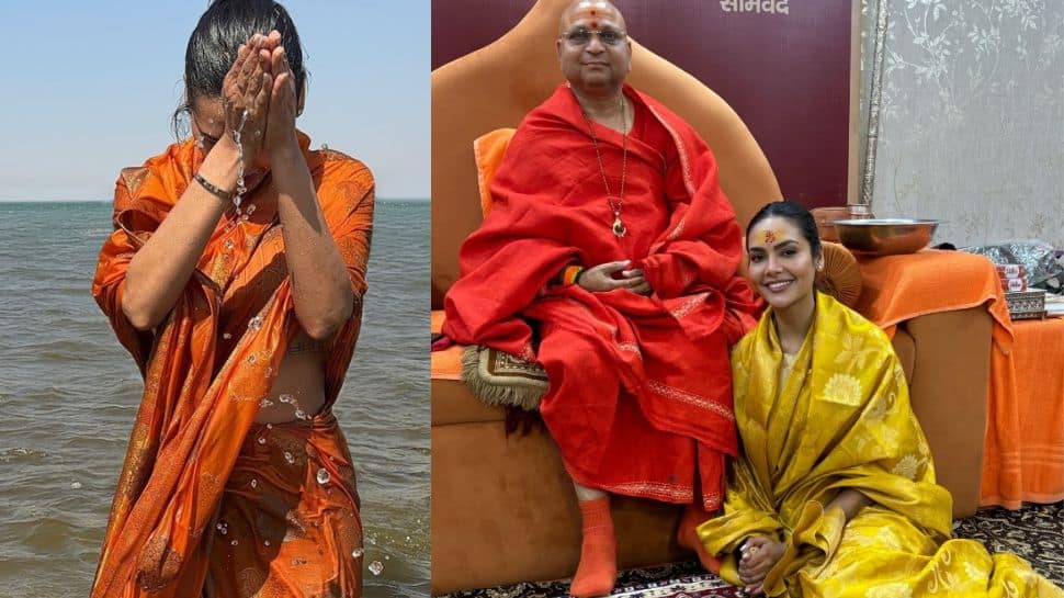 Mahakumbh 2025: Esha Gupta Visits Prayagraj, Takes Holy Dip At Triveni Sangam