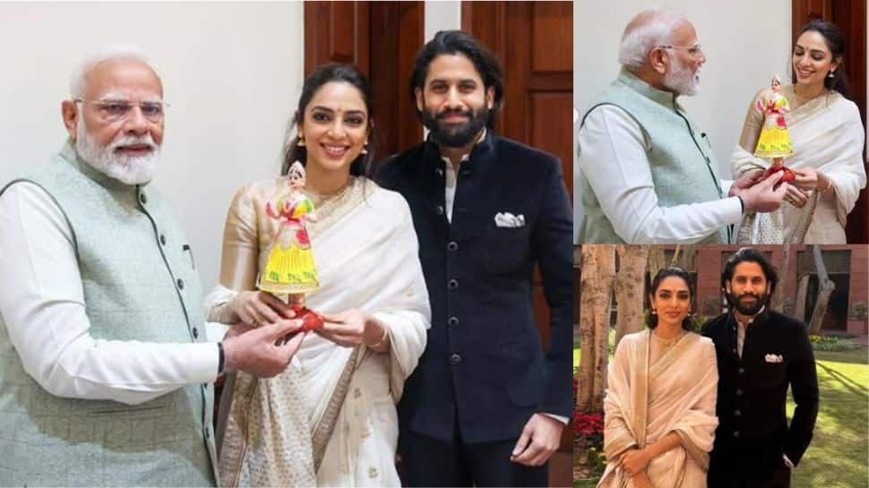 Sobhita Dhulipala Gifts Kondapalli Bommala Doll To PM Modi Surprised By His Andhra Handicraft Knowledge