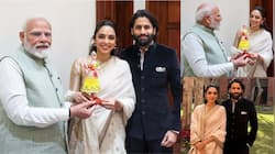 Sobhita Dhulipala Gifts Kondapalli Bommala Doll To PM Modi, In Pics 