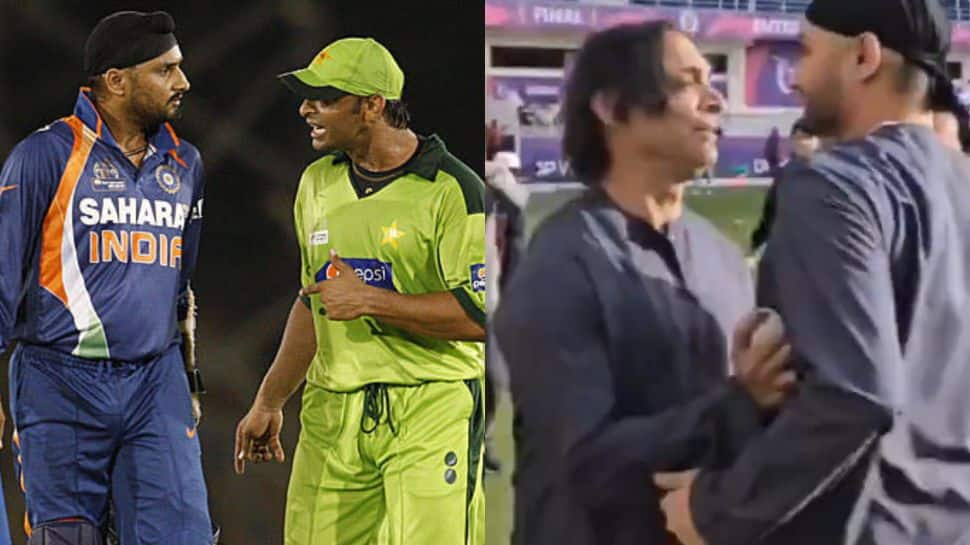 Shoaib Akhtar Vs Harbhajan Singh At ILT20 2025 Final Ahead Of India vs Pakistan Match In Champions Trophy 2025 - Watch