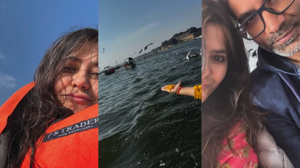 Television And Film Producer Ektaa Kapoor Takes Holy Dip At Maha Kumbh