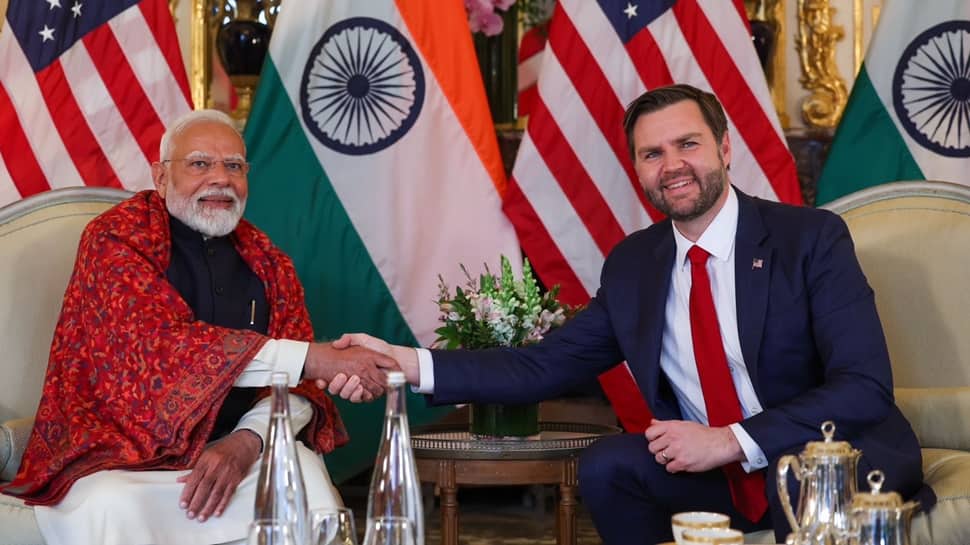 PM Modi Discusses Nuclear Energy With VP JD Vance In Paris; India-US Resume Anti-Submarine Aircraft Deal | India News  zeenews.india.com