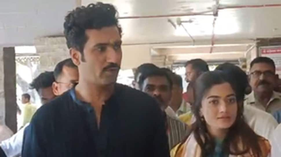 Chhaava Release: Vicky Kaushal And Rashmika Mandanna Seek Blessings At Shirdi Sai Baba Temple