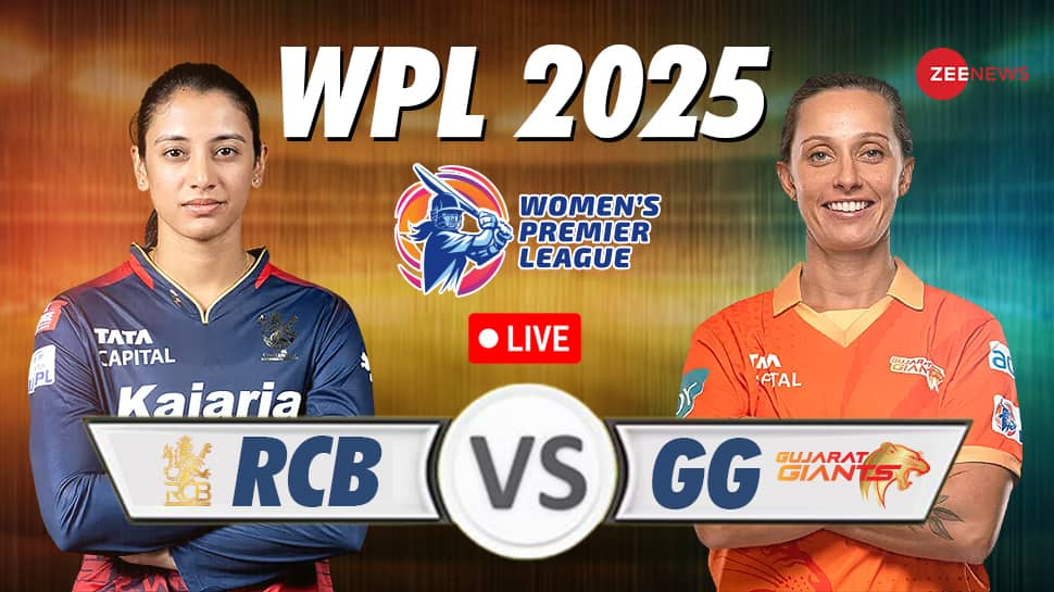 RCB 202/4 (18.3)| GG vs RCB Live Cricket Score and Updates, 1st WPL 2025: Richa, Perry Star As RCB Beat Gujarat Giants By 6 Wickets