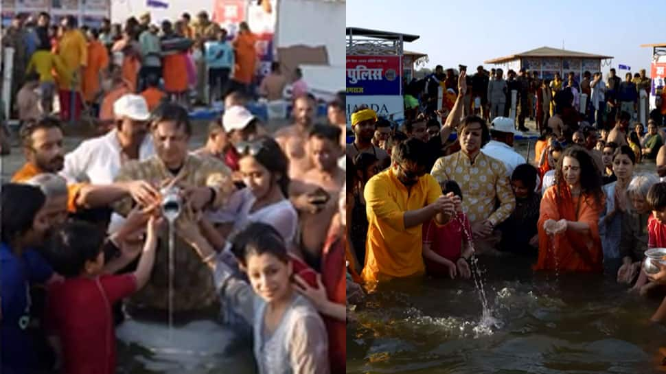 Mahakumbh 2025: Vivek Oberoi Takes A Holy Dip With Family At Triveni Sangam