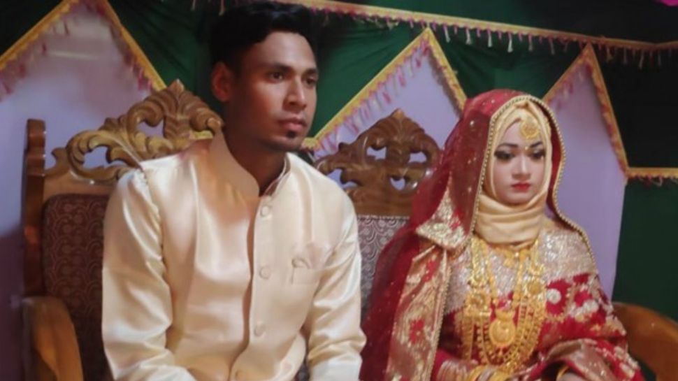 Mustafizur Rahman and Samia Parveen