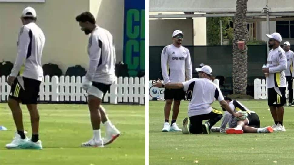 Champions Trophy 2025: Injury Scare For Rishabh Pant As Team India Gear Up For Opener - Watch